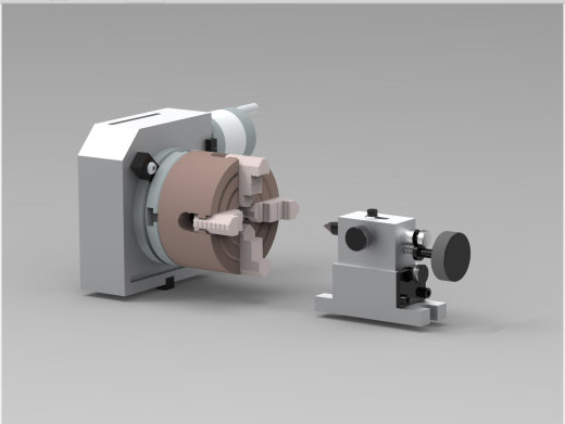 机床卡盘及尾部顶针支座缩略图